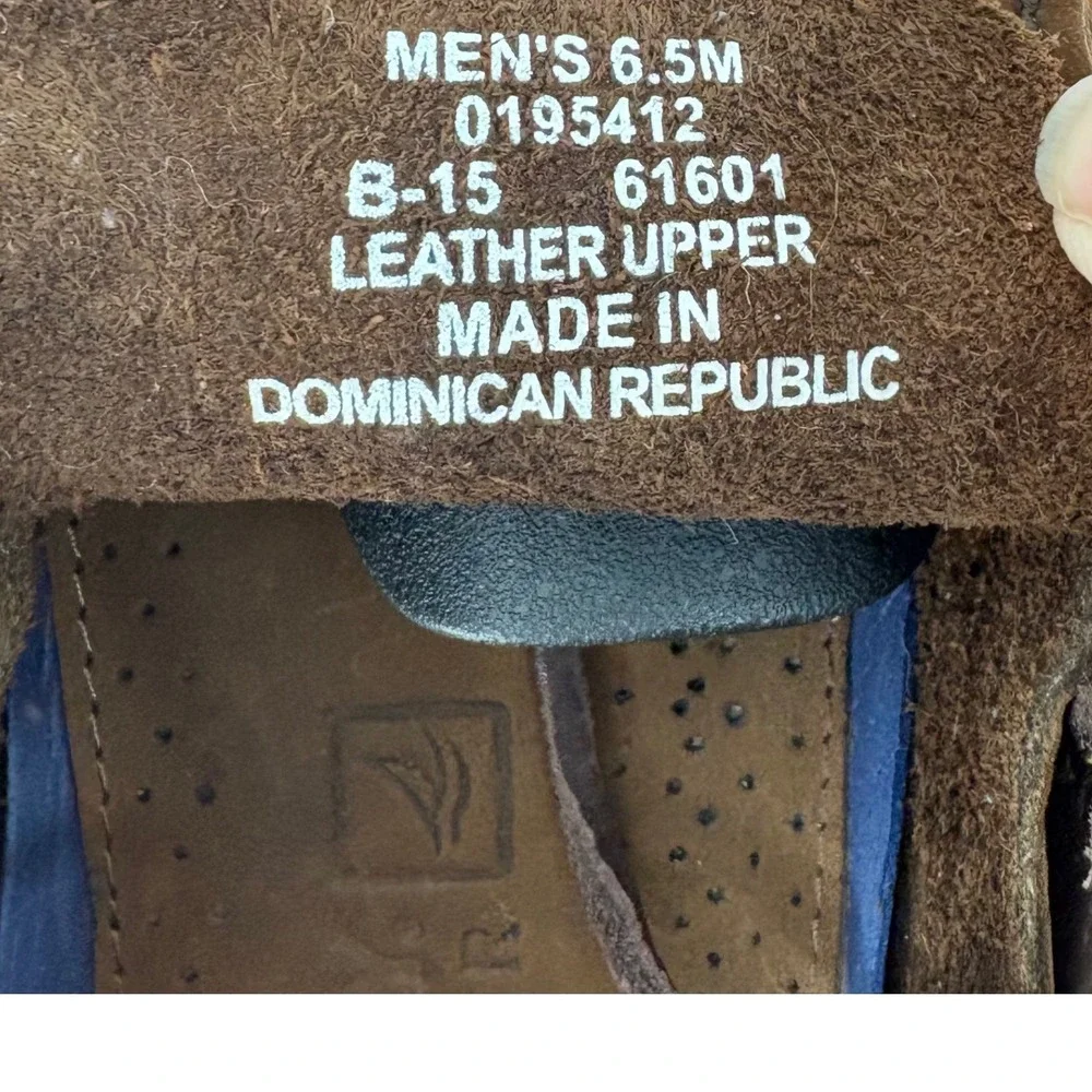 Sperry Top-Sider Boat Shoes Mens Brown Suede Leather Authentic Original Loafers